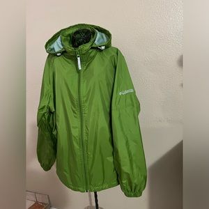 Columbia Omni Shield Green Full Zip Long Sleeve Jacket Size S